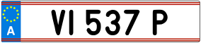 Trailer License Plate